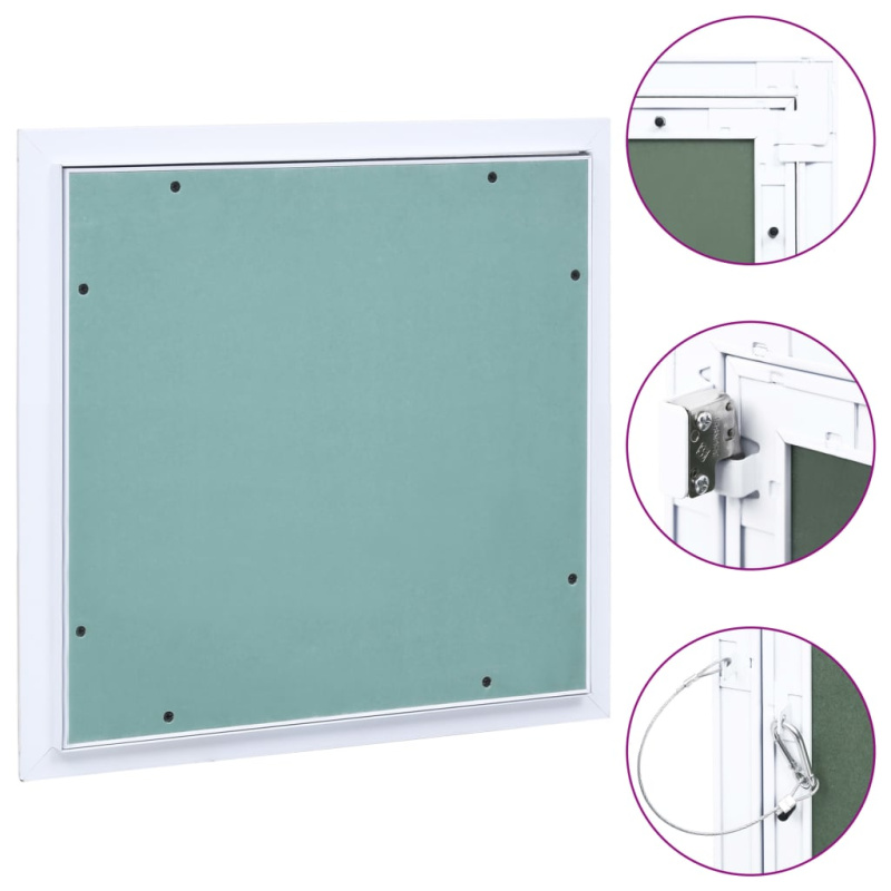 Přístupový Panel S Hliníkovým Rámem A Sádrokartonem - 500 x 500 mm