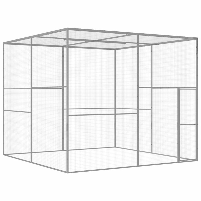 Klec Pro Kočky 3 X 3 X 2,5 M Pozinkovaná Ocel - 6 x 1.5 x 1.5 m