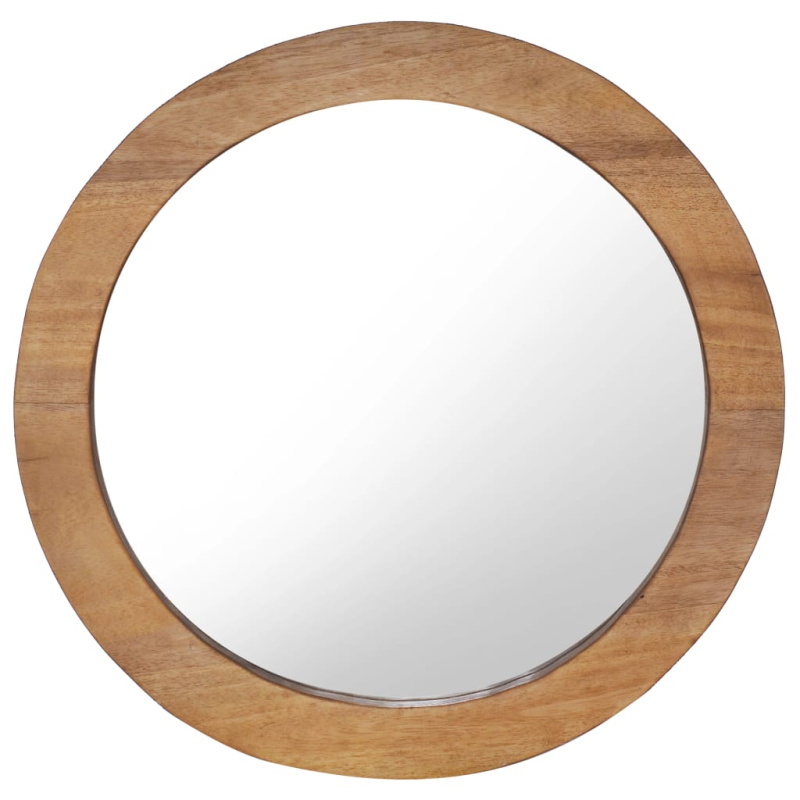 Nástěnné Zrcadlo 60 Cm Teak Kulaté - Φ 60 cm
