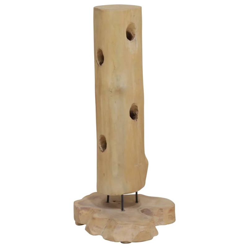 Stojan Na Víno Na 8 Lahví 40 X 30 X 80 Cm Masivní Teakové Dřevo