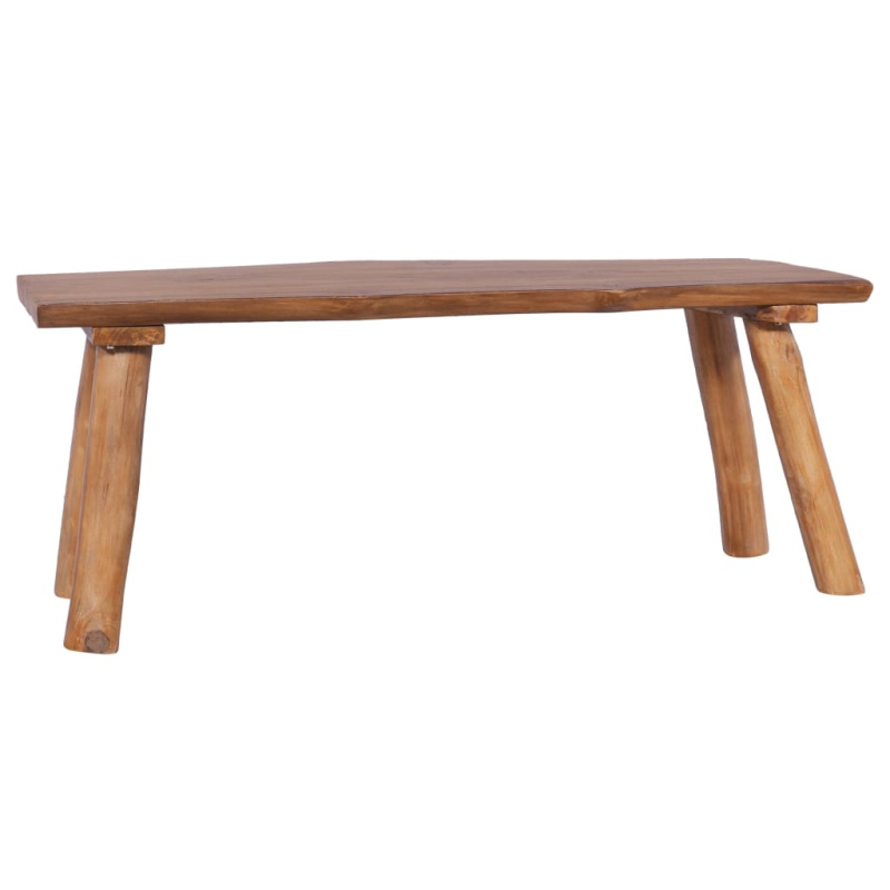 Zahradní Lavice Masivní Teakové Dřevo - 80 cm