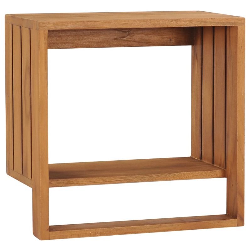 Nástěnný Věšák Na Ručníky 35 X 20 X 35 Cm Masivní Teakové Dřevo