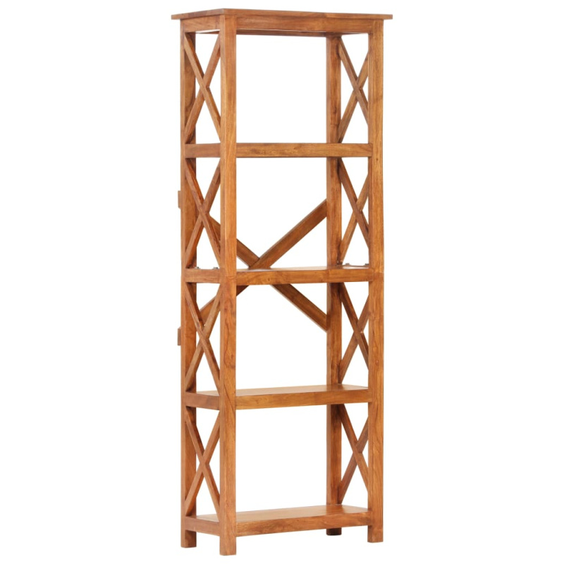 Knihovna 60 X 30 X Masivní Akácie S Medovým Povrchem - 160 cm