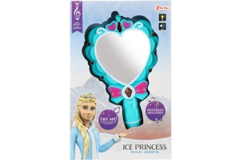 Zrcátko Ledová princezna plast na baterie se světlem se zvukem