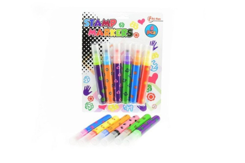 Sada fixů s razítky 6 ks