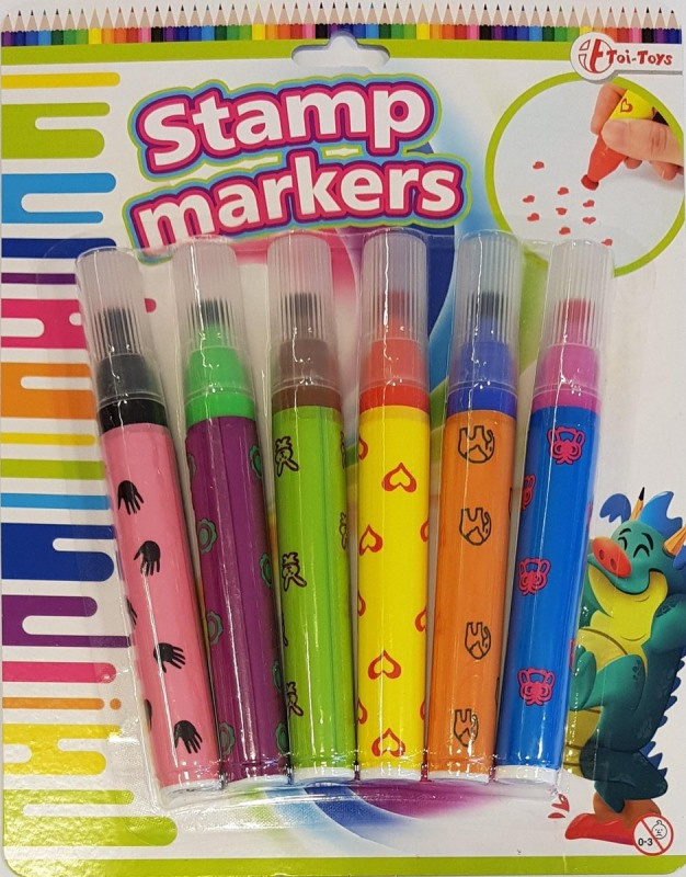 Sada fixů s razítky 6 ks