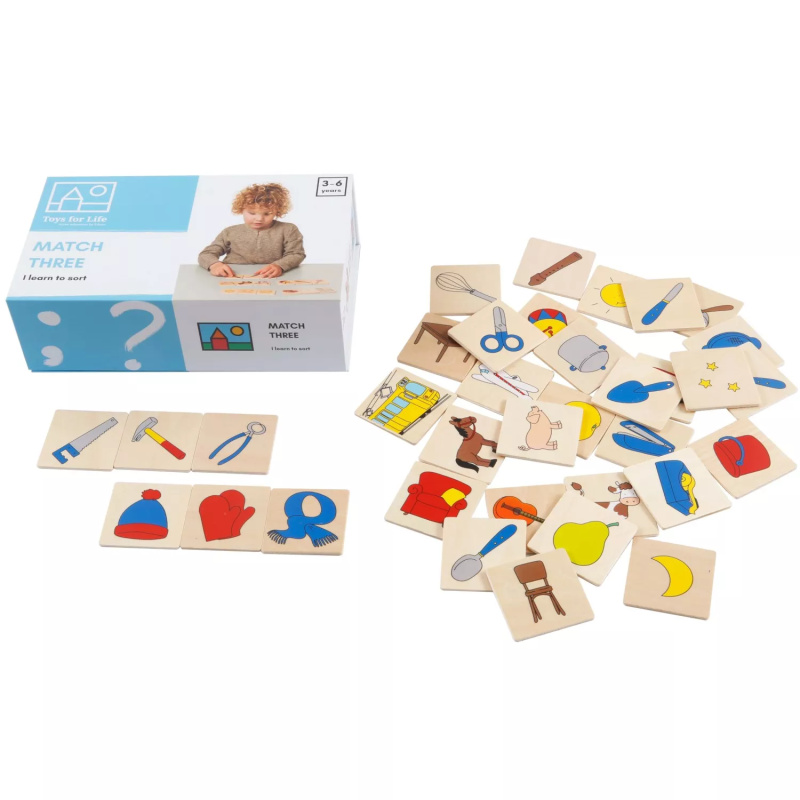 Toys for life - Najdi trojici Montessori