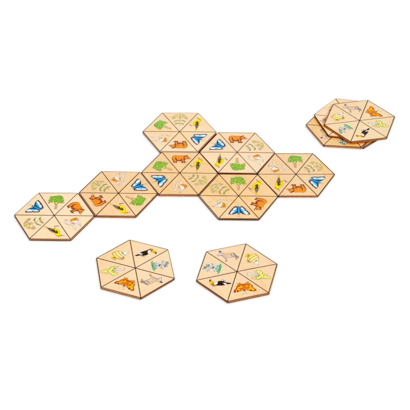 Toys for life - Šestihranné domino příroda Montessori