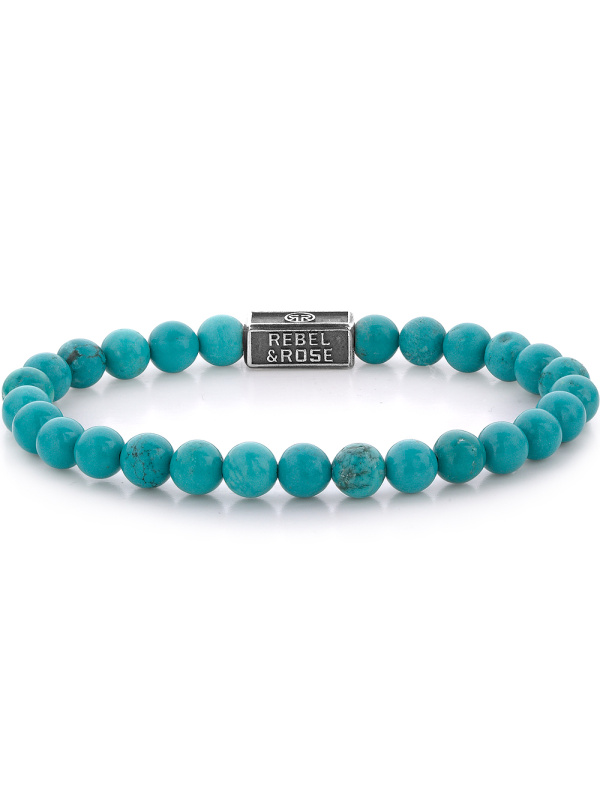 Rebel & Rose RR-6S001-S-L Mens náramek - Turquoise Delight 925