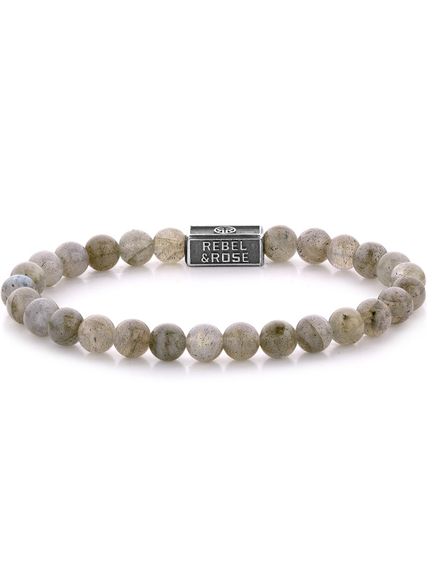 Rebel & Rose RR-6S005-S-M Unisex náramek - Labradorite Shield 925