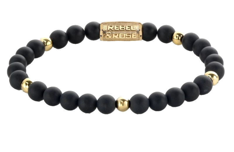 Rebel & Rose RR-60078-G-M Unisex náramek - Matt Black Madonna