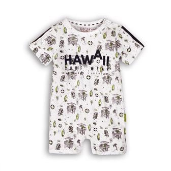 Dojčenský krátkorukávový overal HAWAII White-Navy
