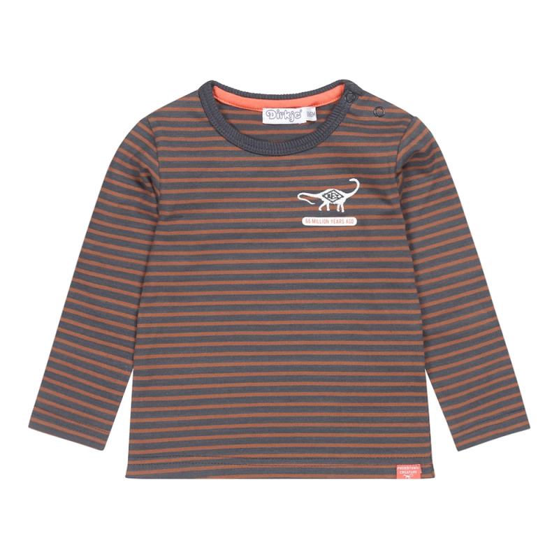 Dirkje chlapecké tričko s dlouhým rukávem tmavě modré pruhované vel. 86