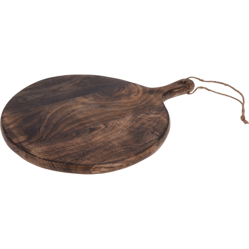Home Styling Collection Kulaté servírovací prkénko, mangové dřevo, 40 cm hnědá