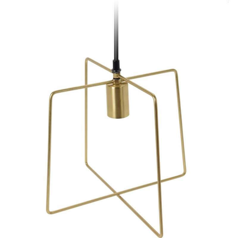Home Styling Collection Závěsná lampa, čtvercová, zlatá, 29 cm XX8112220 zlatá