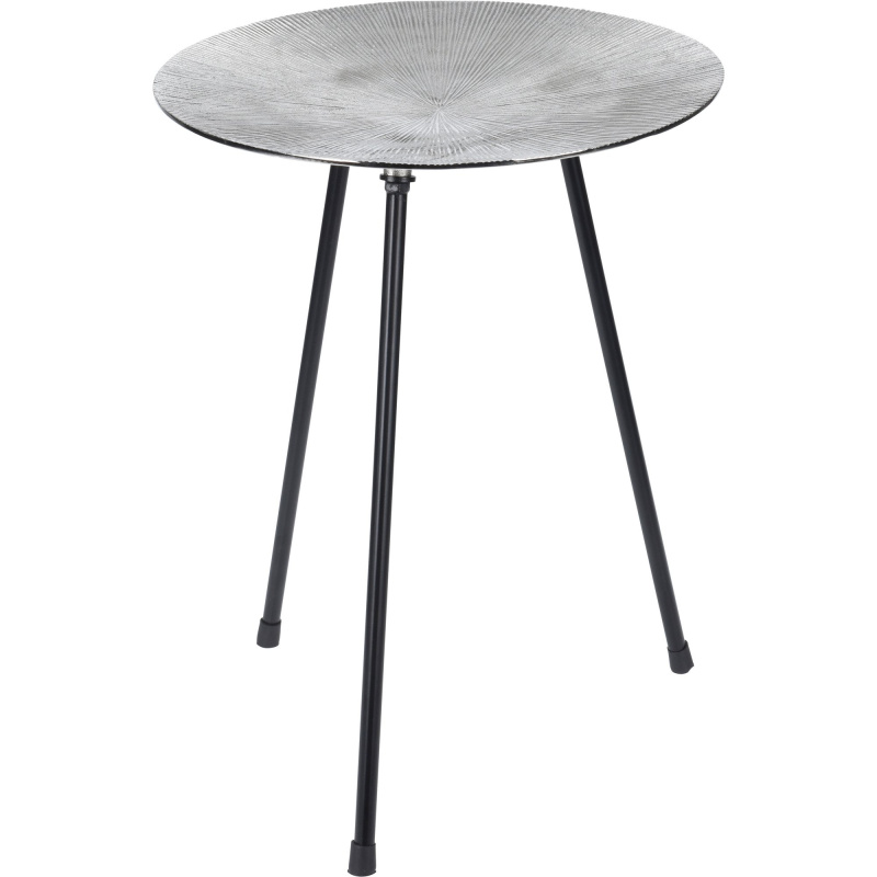 Home Styling Collection Kulatý konferenční stolek Tringon, barva stříbrná stříbro