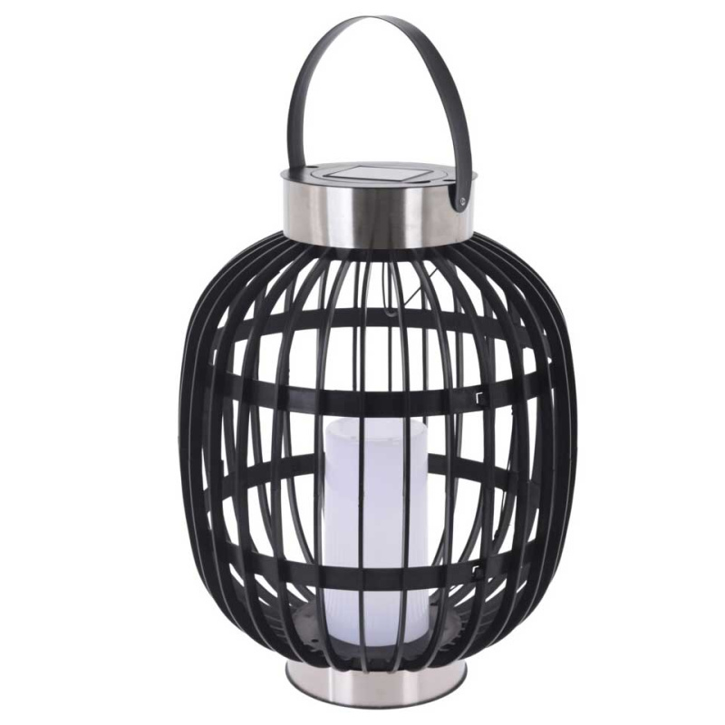 Home Styling Collection LED lucerna s solární baterií, Ø 35 x 44,5 cm černá