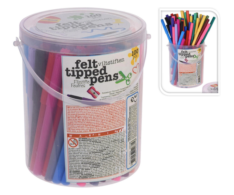 popisovač mix 20 barev 100ks v PH boxu