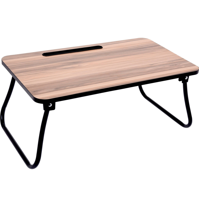 EH Excellent Houseware Orion Servírovací tác do postele dřevo/kov 52,5x30cm hnědá