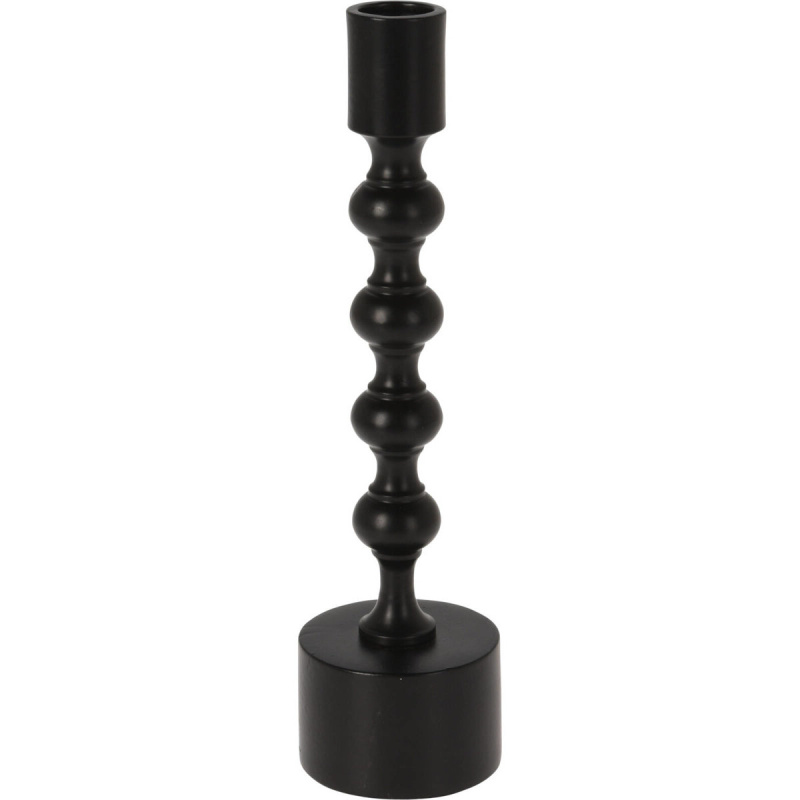 Home Styling Collection Černý svícen, 23 cm černá