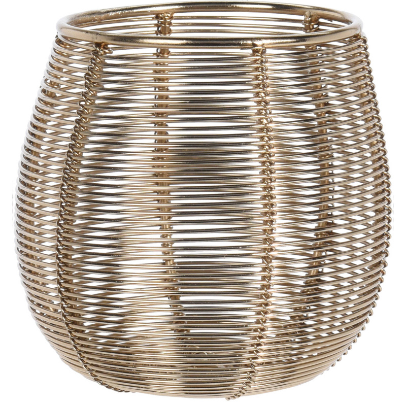 Home Styling Collection Kovový svícen na tealight, zlatý, 10 x 12 cm zlatá