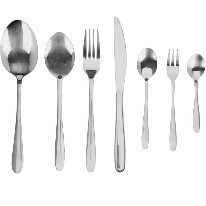 EH Excellent Houseware Příbory z nerezové oceli MODERN, sada 39 prvků stříbrná