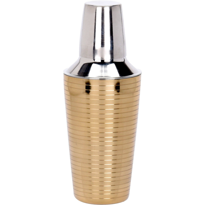 EH Excellent Houseware Shaker na koktejly z nerezové oceli, zlatý, 500 ml zlatý