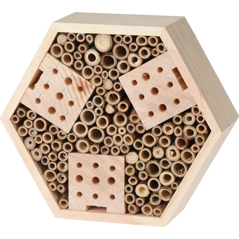 M.A.T. Hmyzí domek dřevěný Hexagon 22,5 x 20 x 7,4 cm