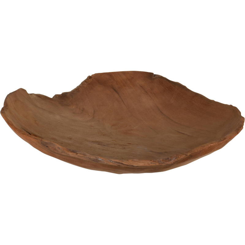 Home Styling Collection Dekorativní miska z teakového dřeva, průměr 30 cm hnědá