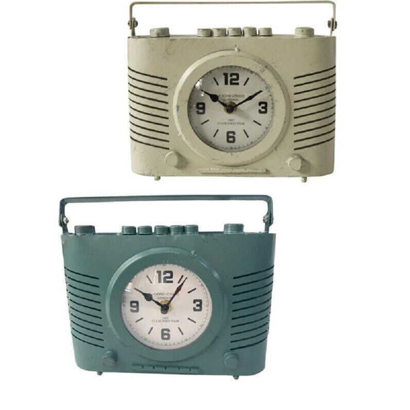 Retro budík, 2 druhy, 20 x 20 cm