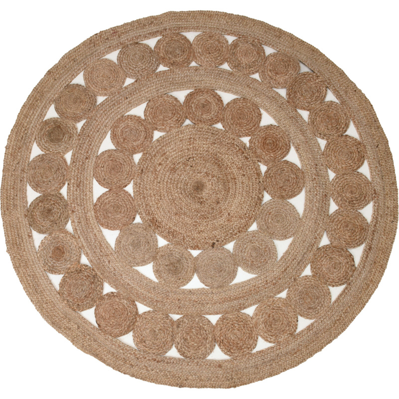 Home Styling Collection Jutový koberec, 150 cm hnědý
