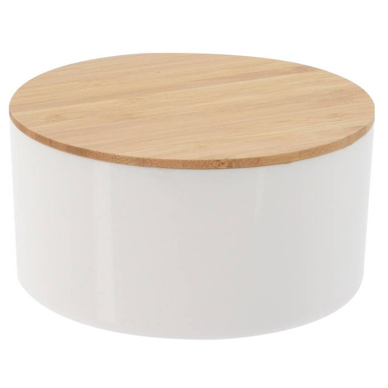 Bathroom Solutions Kosmetický organizér se zrcadlem, kulatý, O 13 cm, bílý bílá