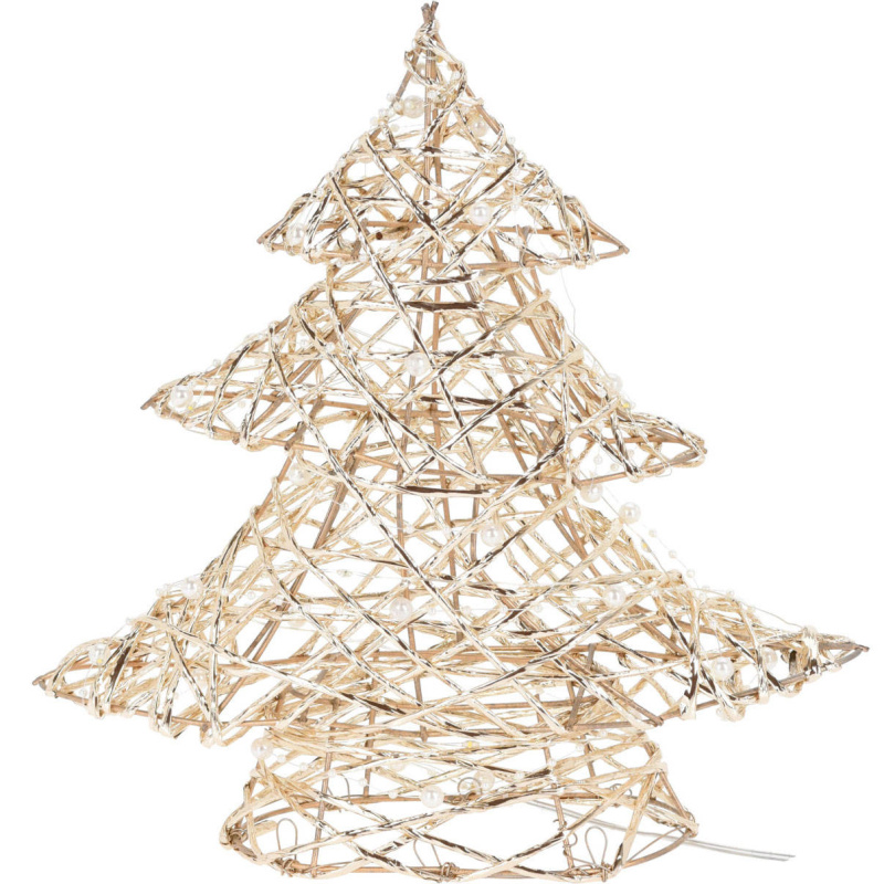 Home Styling Collection Stromeček 20 LED, vánoční dekorace, 30 cm, zlatý zlatá