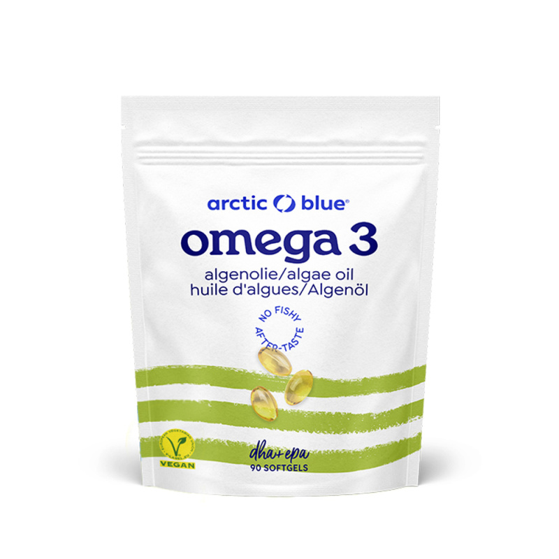 Arctic Blue Vegan Omega 3 Algae 90 kapslí (420mg DHA & 140mg EPA)