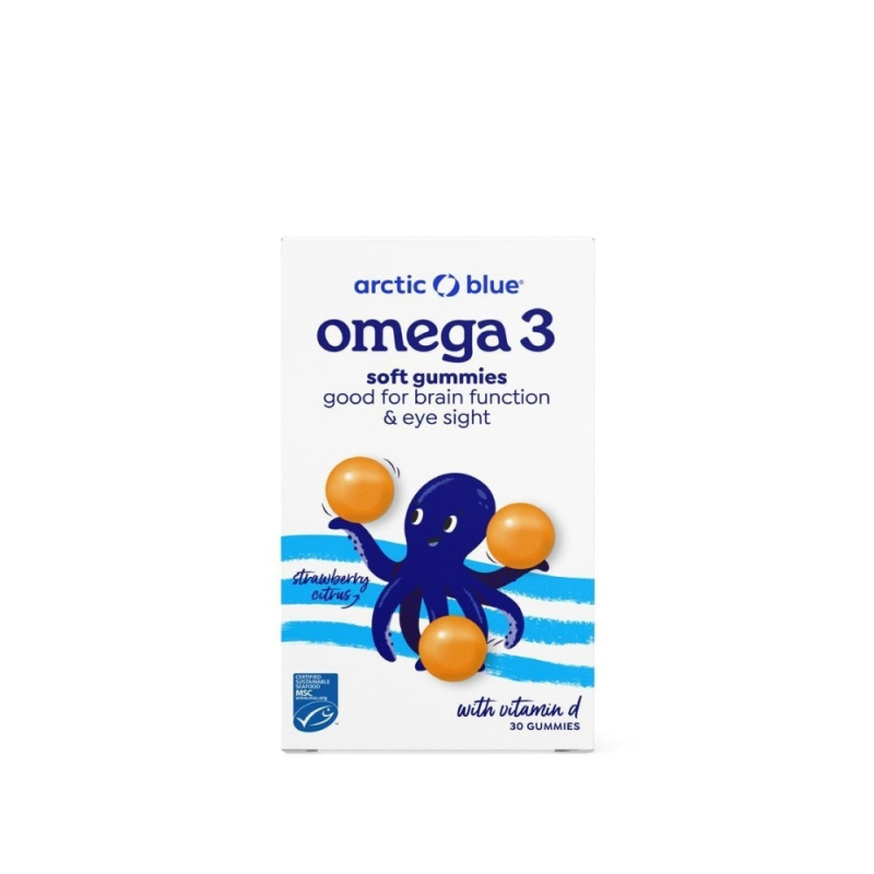 ARCTIC BLUE® Kids Omega 3 (250mg DHA, 70mg EPA & Vitamin D 200IU) - 30 gummies
