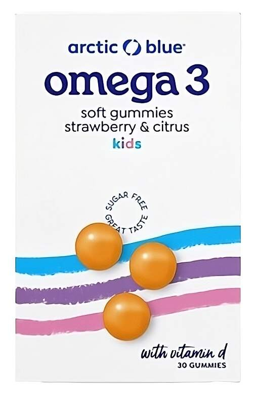 ARCTIC BLUE® Kids Omega 3 (250mg DHA, 70mg EPA & Vitamin D 200IU) - 30 gummies