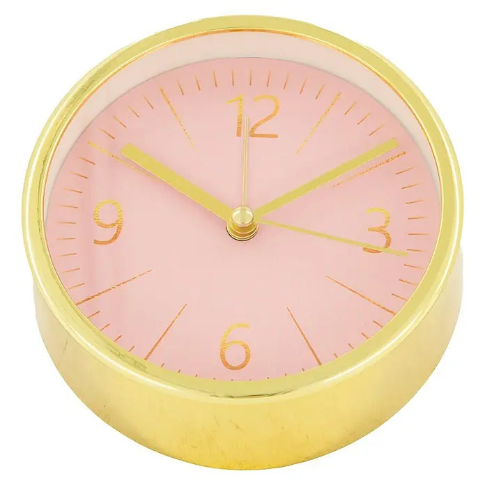 German Nástěnné hodiny / 11 cm / růžová/zlatá Varianta: ivi1