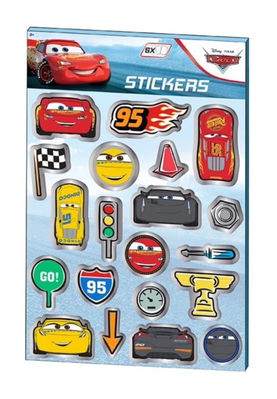 Sada samolepek DISNEY CARS – 6 listů