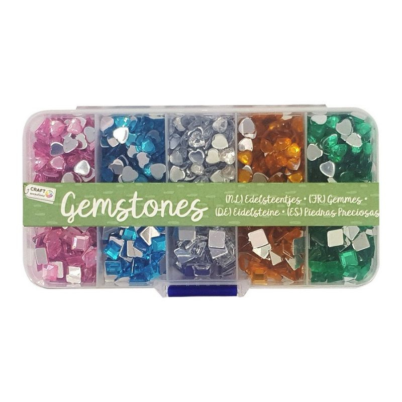 Sada barevných drahokamů 55g