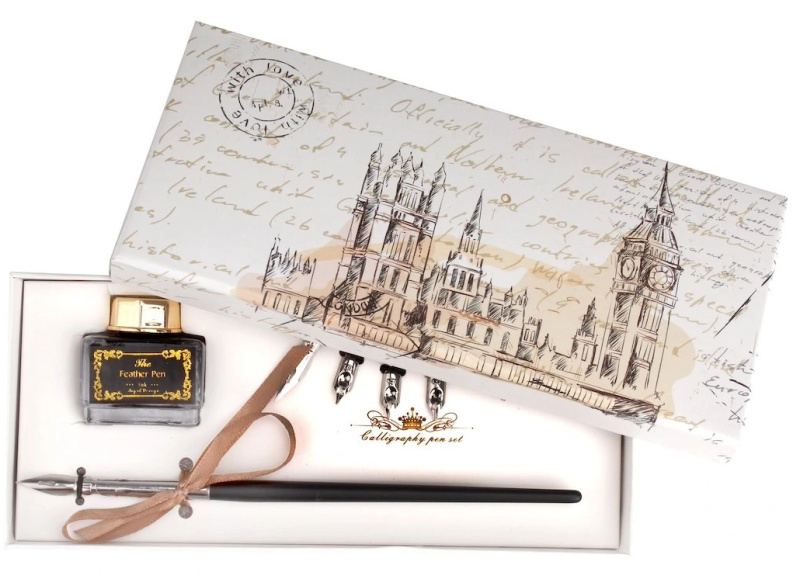 Nassau fine art dárková kaligrafická sada 9 dílná