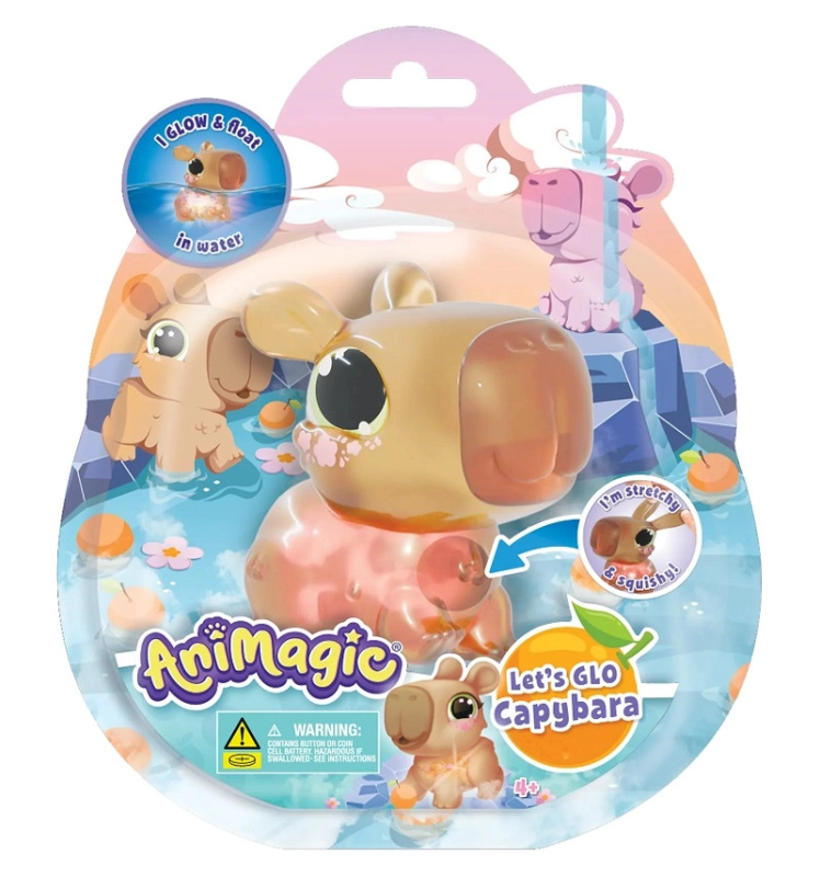 Animagic let's glo kapibara svítící interaktivní hračka do vody