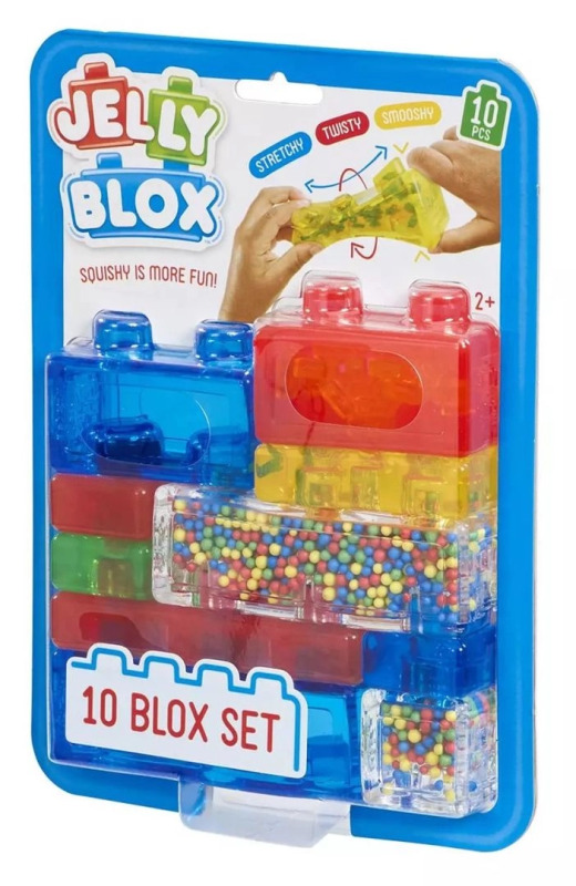 Jelly Blox senzorické stavební kostky, 10 dílků - 1 kus