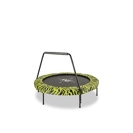 EXIT TOYS  Tiggy Junior trampolína s tyčí ø140cm - černá / zelená