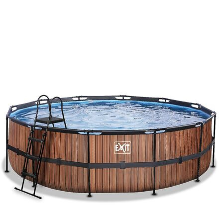 EXIT Frame Pool o488x122cm (12v Cartridge filter) – Timber Style