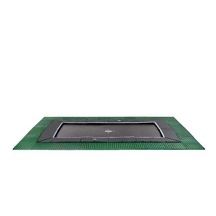 EXIT TOYS  Dynamická přízemní trampolína 275x458cm s bezpečnostními dlaždicemi Freezone - černá