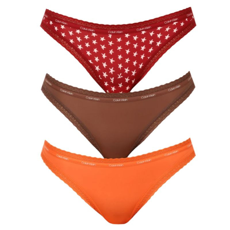 CALVIN KLEIN WOMEN'S FIGS 3-PACK BIKINI dámské xs