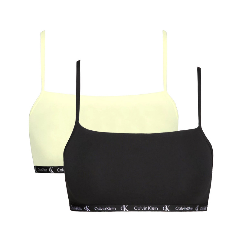 Dámská sportovní podprsenka 2Pack QF7215E-BP5 - Calvin Klein M