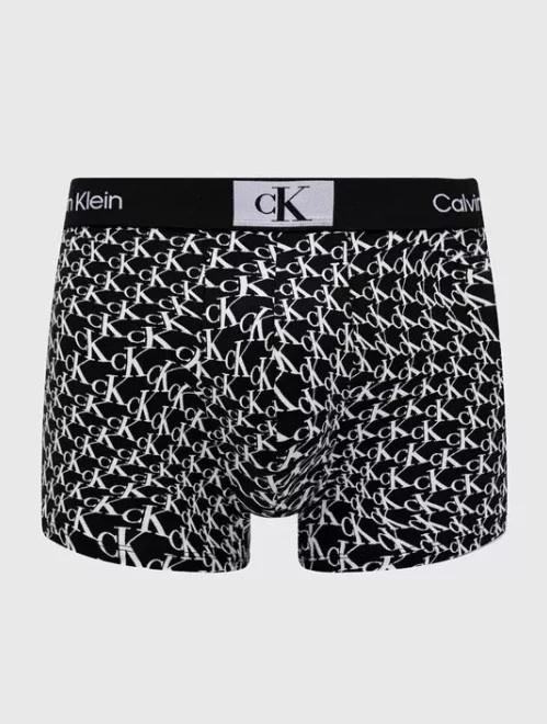 Pánské boxerky NB3403A  ACR černá/bílá - Calvin Klein černá/bílá M