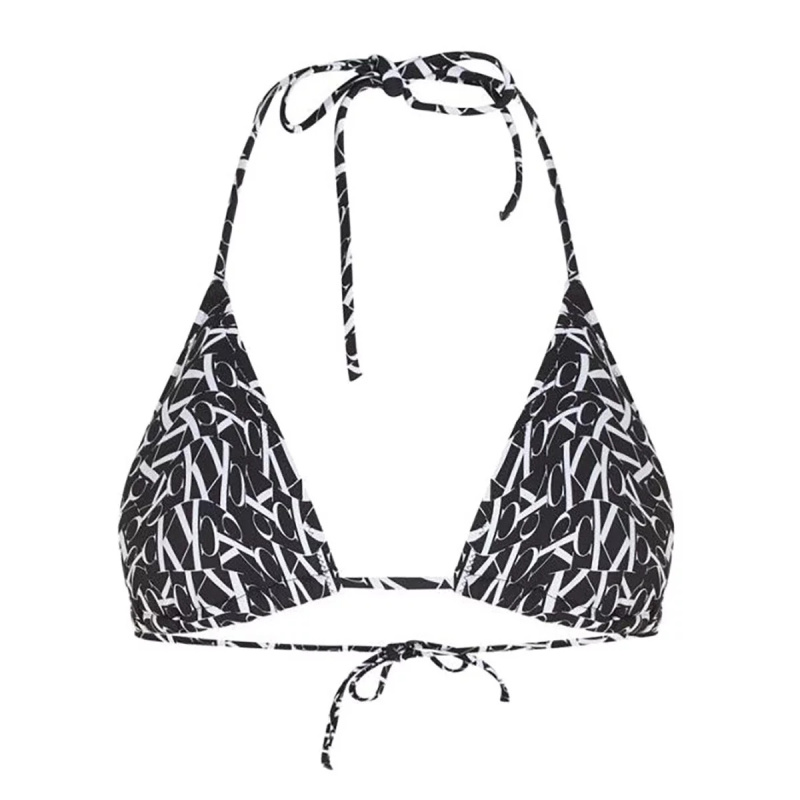 Monogram Dámský vrchní díl plavek KW0KW02079-0GL - Calvin Klein S
