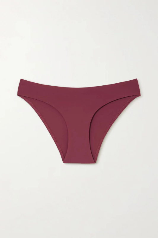 Dámské plavkové kalhotky KW0KW02071 XN0 bordó - Calvin Klein XL